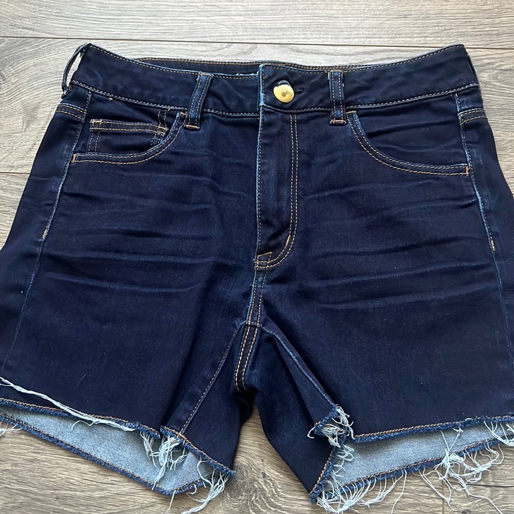 American Eagle dark denim wash short